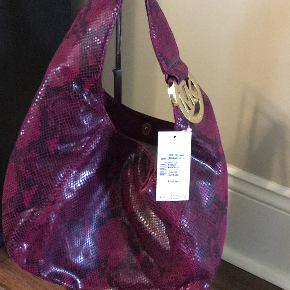 Michael Kors Purple Hobo Bag